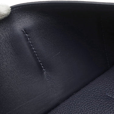 エルメス HERMES ドゴンデュオ ドゴンGM ブルーインディゴ トゴ 長財布 シルバー金具 紺