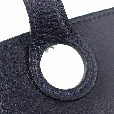 エルメス HERMES ドゴンデュオ ドゴンGM ブルーインディゴ トゴ 長財布 シルバー金具 紺