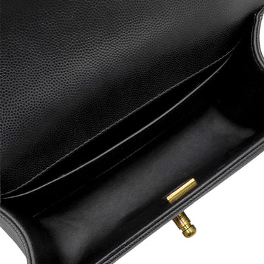シャネル CHANEL ボーイシャネル スモール チェーン ブラック キャビアスキン ショルダーバッグ ヴィンテージ金具 黒