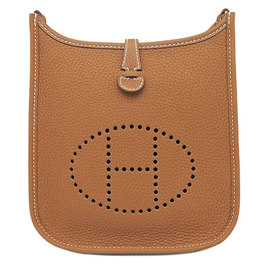 エルメス HERMES エヴリンTPM 16 ゴールド トリヨンクレマンス ショルダーバッグ ゴールド金具 茶