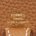 エルメス HERMES エヴリンTPM 16 ゴールド トリヨンクレマンス ショルダーバッグ ゴールド金具 茶