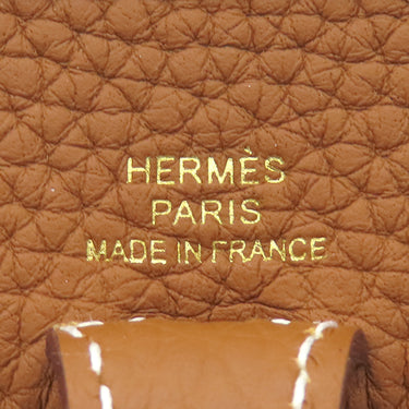 エルメス HERMES エヴリンTPM 16 ゴールド トリヨンクレマンス ショルダーバッグ ゴールド金具 茶