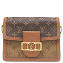 ルイヴィトン Louis Vuitton ドーフィーヌ MINI M45959 モノグラムリバース モノグラムキャンバス モノグラムリバースキャンバス ショルダーバッグ ゴールド金具 茶