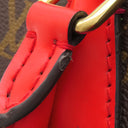 ルイヴィトン Louis Vuitton フェニックス PM M41537 コクリコ モノグラムキャンバス 2WAYバッグ ゴールド金具 茶 赤 ハンドバッグ ショルダー