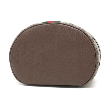 グッチ GUCCI コスメティック バニティ 611001 ベージュ×ブラウン GGスプリームキャンバス レザー ポーチ ゴールド金具 化粧ポーチ シェリー ウェブ