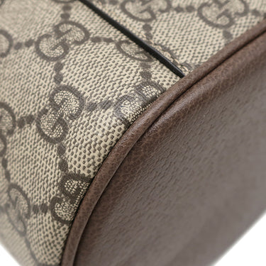 グッチ GUCCI コスメティック バニティ 611001 ベージュ×ブラウン GGスプリームキャンバス レザー ポーチ ゴールド金具 化粧ポーチ シェリー ウェブ