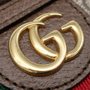 グッチ GUCCI コスメティック バニティ 611001 ベージュ×ブラウン GGスプリームキャンバス レザー ポーチ ゴールド金具 化粧ポーチ シェリー ウェブ