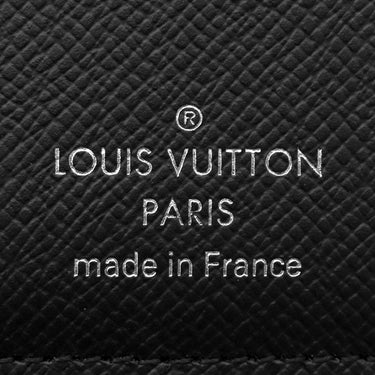 ルイヴィトン LOUIS VUITTON ポルトフォイユ ミルティプル M30295 ブラック タイガ 二つ折り財布 シルバー金具 黒