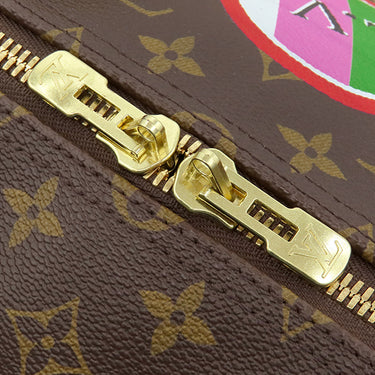 ルイヴィトン LOUIS VUITTON キーポルバンドリエール 50 M43996 モノグラムパッチーズ モノグラムキャンバス ボストンバッグ ゴールド金具 刺繍 ワッペン