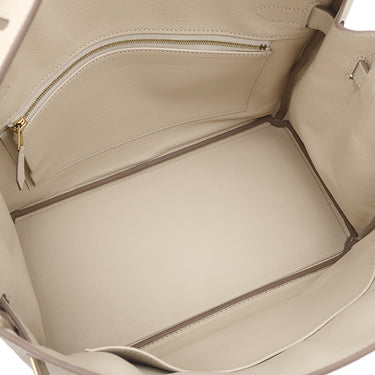 エルメス HERMES バーキン30 クレ ヴォーエプソン ハンドバッグ ゴールド金具 オフホワイト
