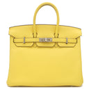 エルメス HERMES バーキン 25 ジョーヌナプル レザー トリヨンノビーヨ ハンドバッグ シルバー金具 黄色
