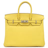 エルメス HERMES バーキン 25 ジョーヌナプル レザー トリヨンノビーヨ ハンドバッグ シルバー金具 黄色