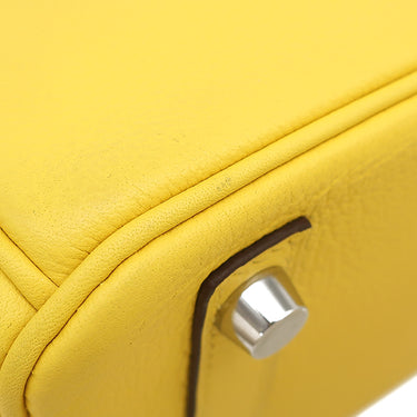 エルメス HERMES バーキン 25 ジョーヌナプル レザー トリヨンノビーヨ ハンドバッグ シルバー金具 黄色