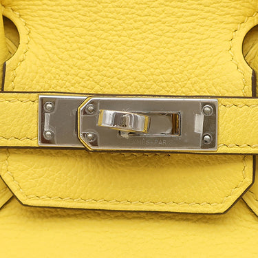 エルメス HERMES バーキン 25 ジョーヌナプル レザー トリヨンノビーヨ ハンドバッグ シルバー金具 黄色
