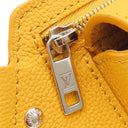 ルイヴィトン LOUIS VUITTON テイクオフ スリング M21419 サフラン グレインカーフレザー アエログラムレザー ボディバッグ シルバー金具 黄色 ショルダーバッグ