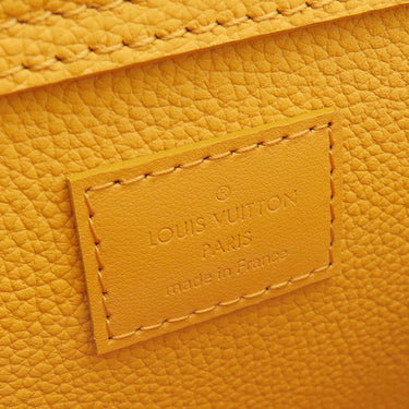 ルイヴィトン LOUIS VUITTON テイクオフ スリング M21419 サフラン グレインカーフレザー アエログラムレザー ボディバッグ シルバー金具 黄色 ショルダーバッグ