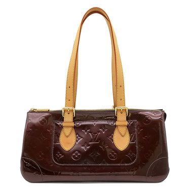 ルイヴィトン LOUIS VUITTON ローズウッド アヴェニュー M93510 アマラント モノグラムヴェルニ ハンドバッグ ゴールド金具 ショルダー