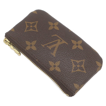ルイヴィトン Louis Vuitton ポシェット クレ M62650 モノグラム モノグラムキャンバス コインケース ゴールド金具 茶 小銭入れ キーチェーン付き