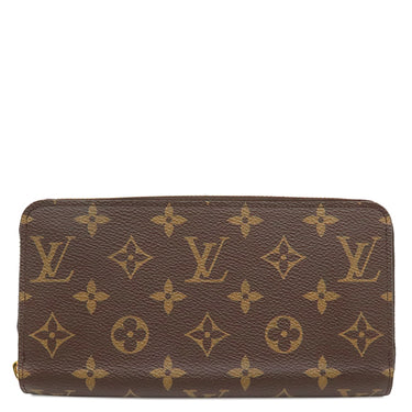 ルイヴィトン LOUIS VUITTON ジッピーウォレット M41896 モノグラム×コクリコ モノグラムキャンバス 長財布 ゴールド金具 ラウンドファスナー
