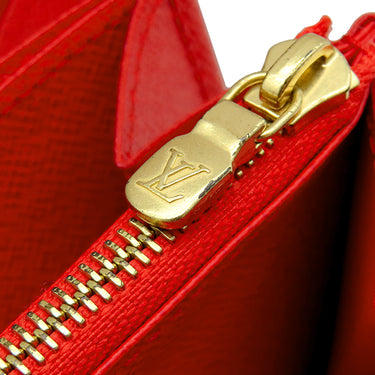 ルイヴィトン Louis Vuitton ジッピーウォレット M41896 モノグラム×コクリコ モノグラムキャンバス 長財布 ゴールド金具 ラウンドファスナー