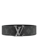 ルイヴィトン LOUIS VUITTON LV イニシャル 40MM リバーシブル 95/38 M9043 モノグラムエクリプス モノグラムエクリプス ベルト ガンメタル金具 サンチュール