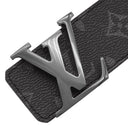 ルイヴィトン LOUIS VUITTON LV イニシャル 40MM リバーシブル 95/38 M9043 モノグラムエクリプス モノグラムエクリプス ベルト ガンメタル金具 サンチュール