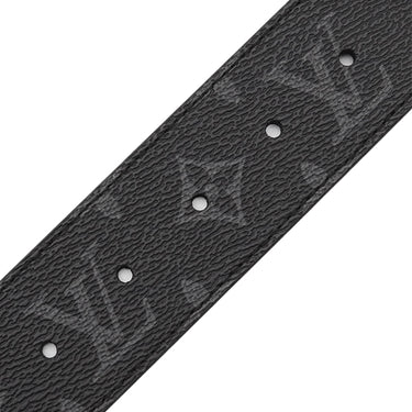 ルイヴィトン LOUIS VUITTON LV イニシャル 40MM リバーシブル 95/38 M9043 モノグラムエクリプス モノグラムエクリプス ベルト ガンメタル金具 サンチュール
