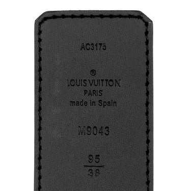 ルイヴィトン LOUIS VUITTON LV イニシャル 40MM リバーシブル 95/38 M9043 モノグラムエクリプス モノグラムエクリプス ベルト ガンメタル金具 サンチュール