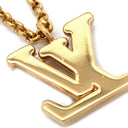 ルイヴィトン LOUIS VUITTON レディ LV M01845 ゴールド GP ストラス ラインストーン ネックレス 2連 ダブルチェーン モノグラムフラワー