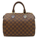 ルイヴィトン LOUIS VUITTON スピーディ25 N41365 ダミエエベヌ ダミエキャンバス ハンドバッグ ゴールド金具 茶 ボストンバッグ 鍵・パッドロック欠品