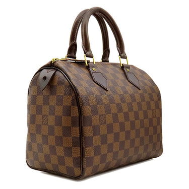ルイヴィトン LOUIS VUITTON スピーディ25 N41365 ダミエエベヌ ダミエキャンバス ハンドバッグ ゴールド金具 茶 ボストンバッグ 鍵・パッドロック欠品