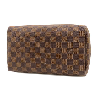 ルイヴィトン LOUIS VUITTON スピーディ25 N41365 ダミエエベヌ ダミエキャンバス ハンドバッグ ゴールド金具 茶 ボストンバッグ 鍵・パッドロック欠品