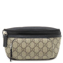 グッチ Gucci クロスボディバッグ 779877 ベージュ×ブラック GGスプリームキャンバス ボディバッグ シルバー金具 ウエストバッグ 黒