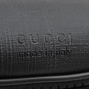 グッチ Gucci クロスボディバッグ 779877 ベージュ×ブラック GGスプリームキャンバス ボディバッグ シルバー金具 ウエストバッグ 黒