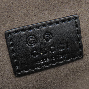 グッチ Gucci クロスボディバッグ 779877 ベージュ×ブラック GGスプリームキャンバス ボディバッグ シルバー金具 ウエストバッグ 黒