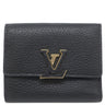 ルイヴィトン LOUIS VUITTON ポルトフォイユ カプシーヌ XS M68587 ノワール×ホットピンク レザー トリヨンレザー 三つ折り財布 ゴールド金具 黒 ピンク