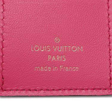 ルイヴィトン LOUIS VUITTON ポルトフォイユ カプシーヌ XS M68587 ノワール×ホットピンク レザー トリヨンレザー 三つ折り財布 ゴールド金具 黒 ピンク