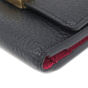 ルイヴィトン LOUIS VUITTON ポルトフォイユ カプシーヌ XS M68587 ノワール×ホットピンク レザー トリヨンレザー 三つ折り財布 ゴールド金具 黒 ピンク