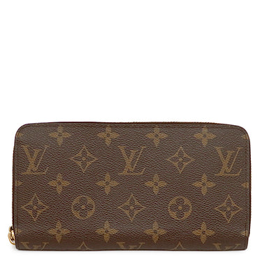 ルイヴィトン Louis Vuitton ジッピー ウォレット M42616 ブラウン モノグラムキャンバス 長財布 ゴールド金具 茶 ラウンドファスナー