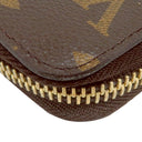 ルイヴィトン LOUIS VUITTON ジッピー ウォレット M42616 ブラウン モノグラムキャンバス 長財布 ゴールド金具 茶 ラウンドファスナー
