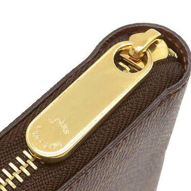 ルイヴィトン LOUIS VUITTON ジッピー ウォレット M42616 ブラウン モノグラムキャンバス 長財布 ゴールド金具 茶 ラウンドファスナー