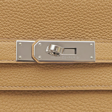エルメス HERMES ケリー デペッシュ ビスキュイ トゴ ブリーフケース シルバー金具 ビジネスバッグ