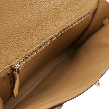 エルメス HERMES ケリー デペッシュ ビスキュイ トゴ ブリーフケース シルバー金具 ビジネスバッグ