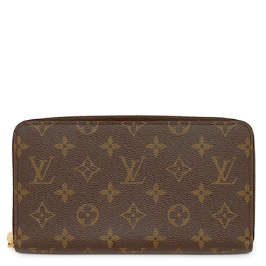 ルイヴィトン Louis Vuitton ジッピーオーガナイザー M62581 モノグラム モノグラムキャンバス 長財布 ゴールド金具 ラウンドファスナー 茶