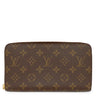 ルイヴィトン Louis Vuitton ジッピーオーガナイザー M62581 モノグラム モノグラムキャンバス 長財布 ゴールド金具 ラウンドファスナー 茶