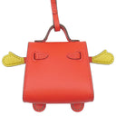 エルメス HERMES ビジュードサック ケリードール カプシーヌ×ジョーヌナプル×ヴェールヴェルティゴ×ブルーザンジバル レザー ヴォータデラクト バッグチャーム シルバー金具 チャーム ケリーモチーフ