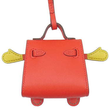 エルメス HERMES ビジュードサック ケリードール カプシーヌ×ジョーヌナプル×ヴェールヴェルティゴ×ブルーザンジバル レザー ヴォータデラクト バッグチャーム シルバー金具 チャーム ケリーモチーフ