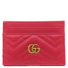 グッチ GUCCI GGマーモント 443127 レッド レザー カードケース ゴールド金具 名刺入れ カード入れ キルティング 赤