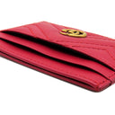 グッチ GUCCI GGマーモント 443127 レッド レザー カードケース ゴールド金具 名刺入れ カード入れ キルティング 赤