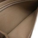 エルメス HERMES ベアンスフレ エトゥープ シェーブル 長財布 シルバー金具 グレージュ 二つ折り財布